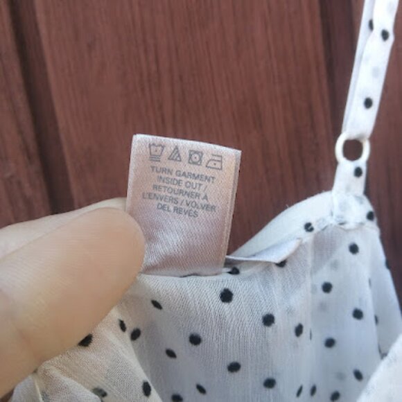 VICTORIAS SECRET | Sheer Babydoll Swiss Dot Ruffle Slip Dress Nightie Coquette L - Picture 12 of 13